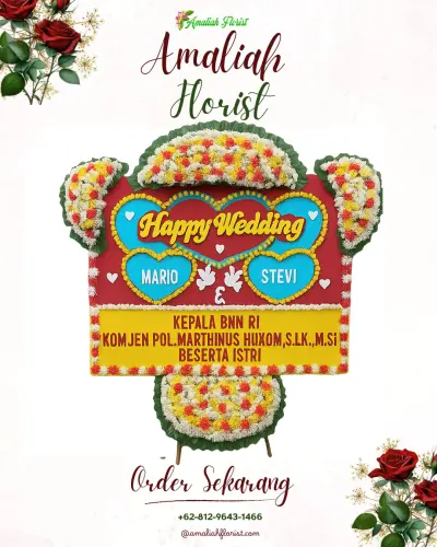 Karangan Papan Bunga Pernikahan di Rawa Buaya