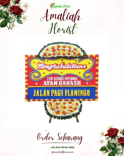 Bunga Papan Congratulation di Rawa Buaya